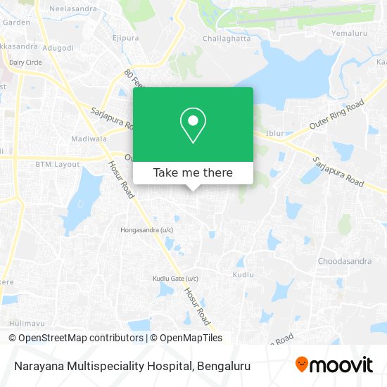 Narayana Multispeciality Hospital map
