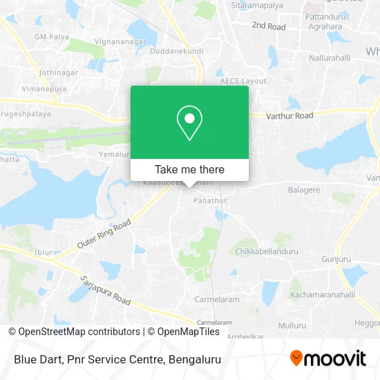 Blue Dart, Pnr Service Centre map