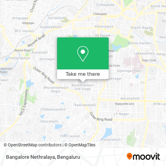Bangalore Nethralaya map