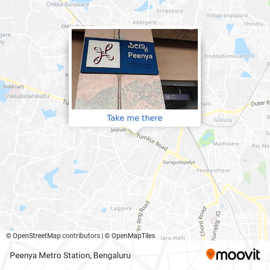 Peenya Metro Station map