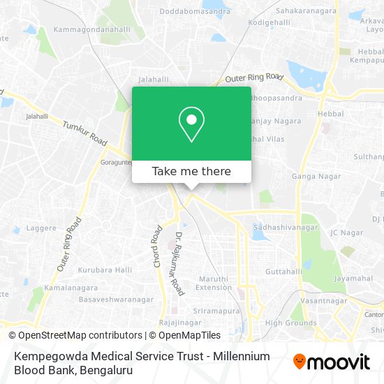 Kempegowda Medical Service Trust - Millennium Blood Bank map
