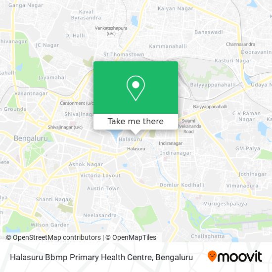 Halasuru Bbmp Primary Health Centre map