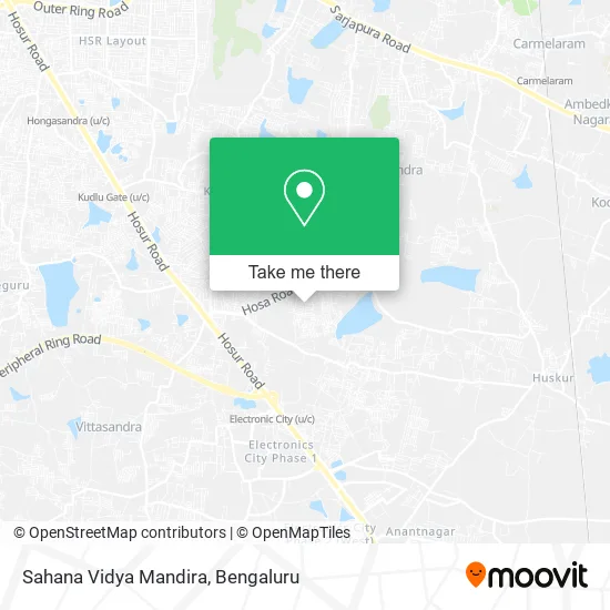 Sahana Vidya Mandira map