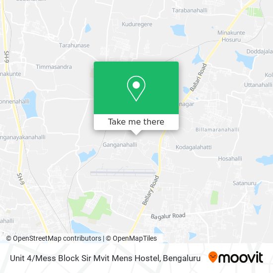 Unit 4 / Mess Block Sir Mvit Mens Hostel map