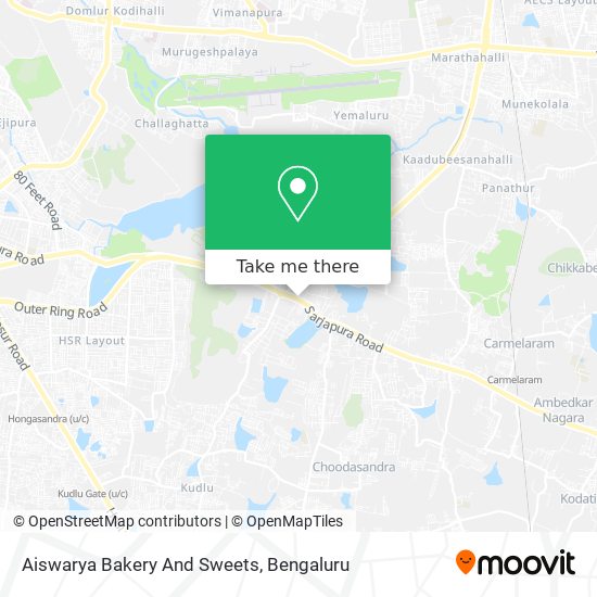 Aiswarya Bakery And Sweets map