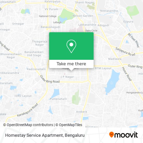 Homestay Service Apartment map
