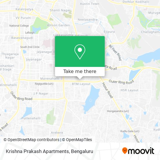 Krishna Prakash Apartments map