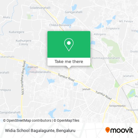 Widia School Bagalagunte map