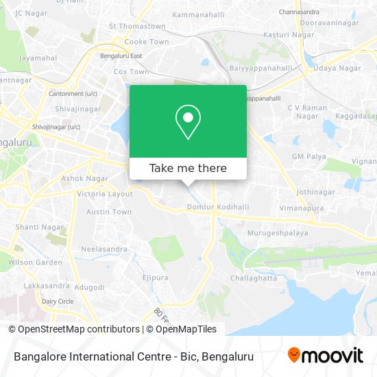 Bangalore International Centre - Bic map