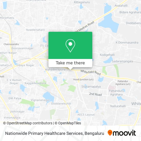 Nationwide Primary Healthcare Services map