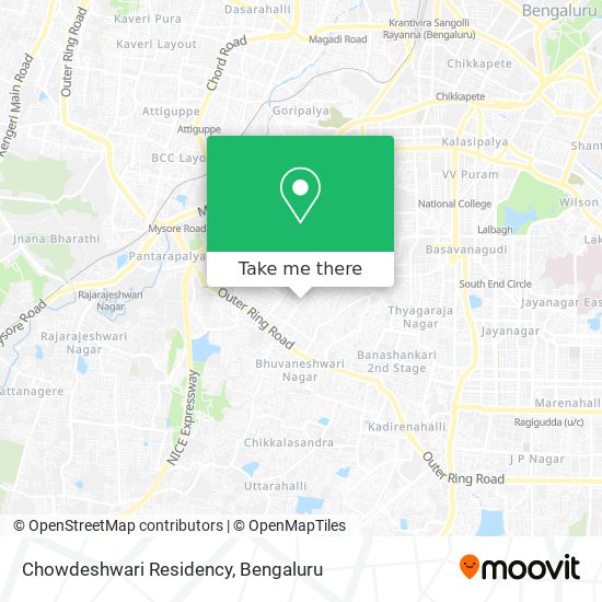 Chowdeshwari Residency map