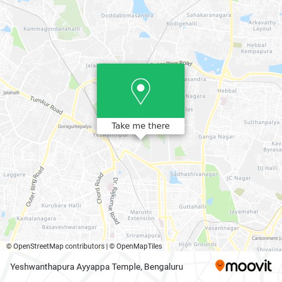 Yeshwanthapura Ayyappa Temple map