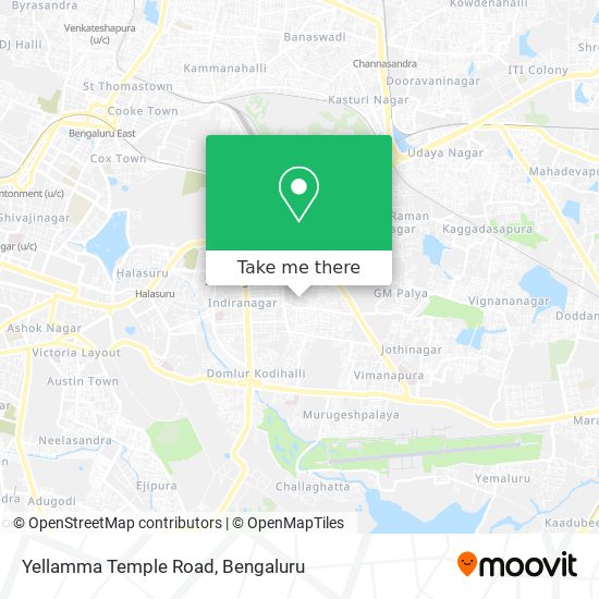 Yellamma Temple Road map
