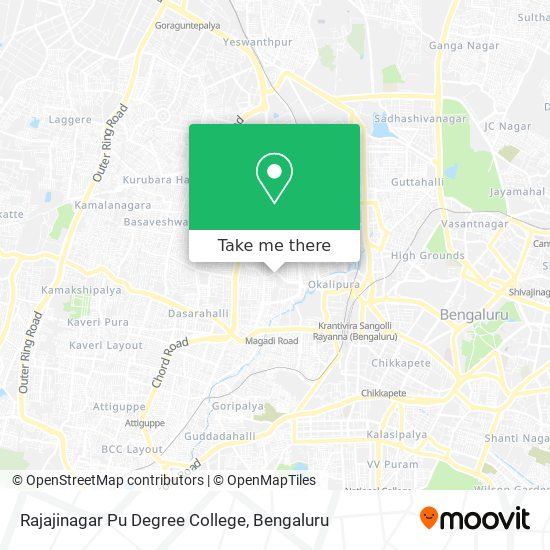 Rajajinagar Pu Degree College map