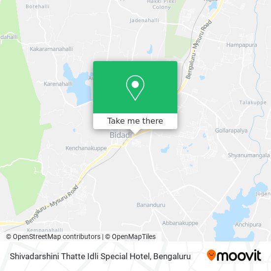 Shivadarshini Thatte Idli Special Hotel map