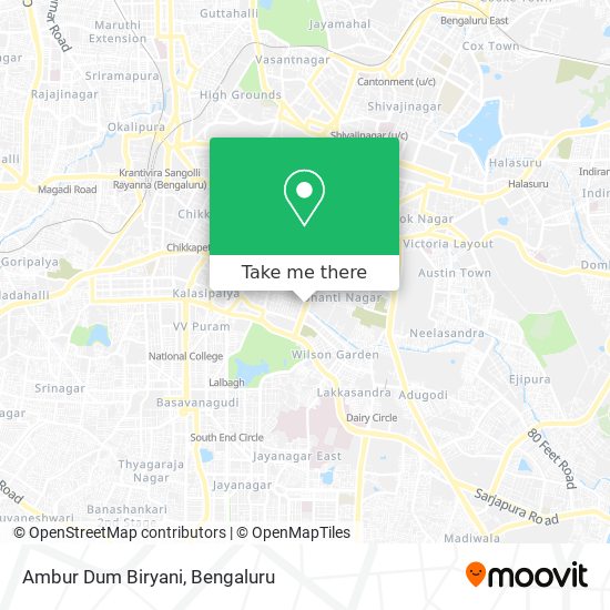 Ambur Dum Biryani map