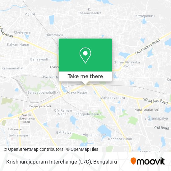 Krishnarajapuram Interchange (U / C) map
