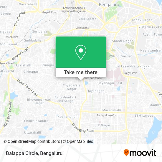 Balappa Circle map