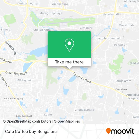 Cafe Coffee Day map