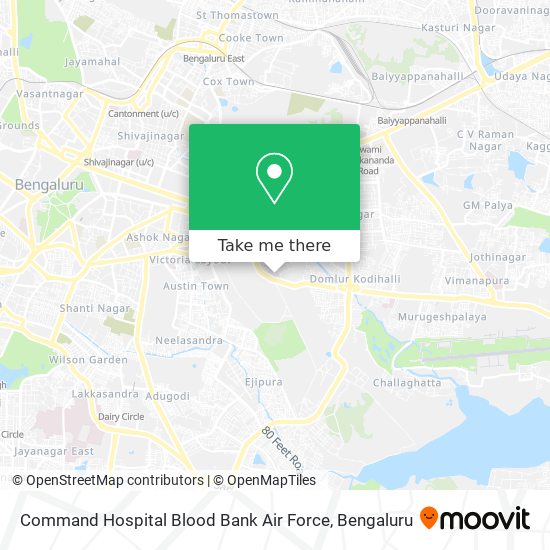 Command Hospital Blood Bank Air Force map