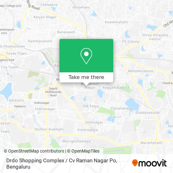 Drdo Shopping Complex / Cv Raman Nagar Po map