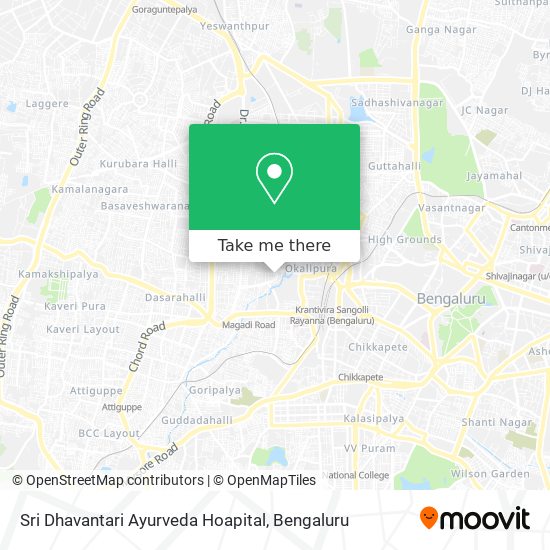 Sri Dhavantari Ayurveda Hoapital map