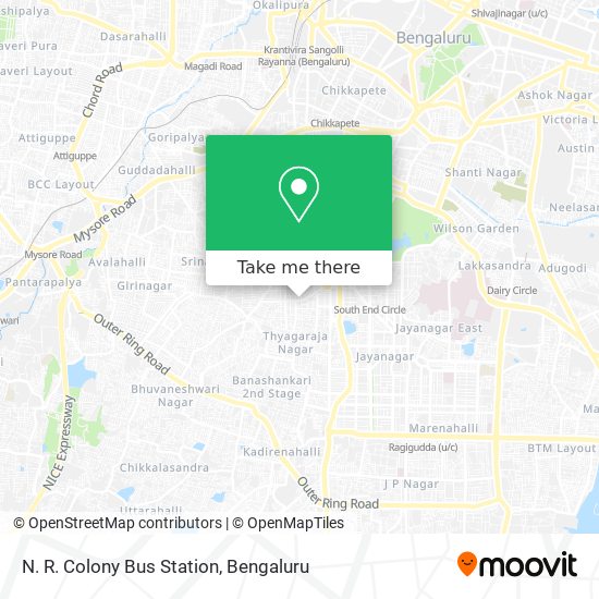 N. R. Colony Bus Station map