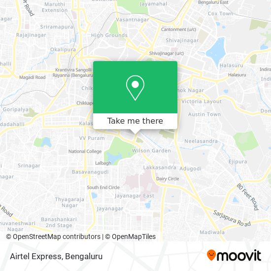 Airtel Express map