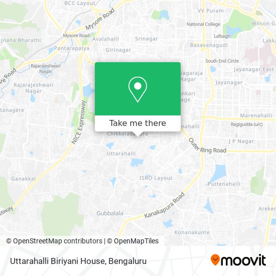 Uttarahalli Biriyani House map