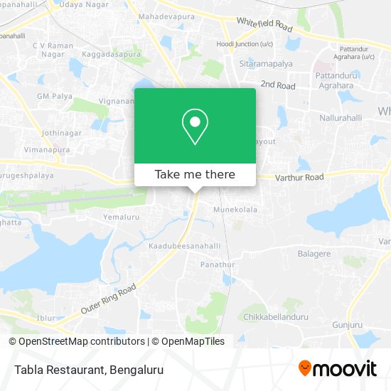 Tabla Restaurant map