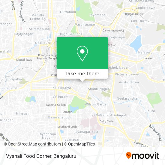 Vyshali Food Corner map