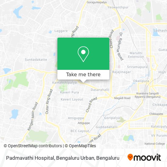 Padmavathi Hospital, Bengaluru Urban map