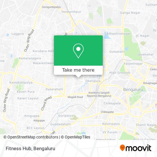 Fitness Hub map