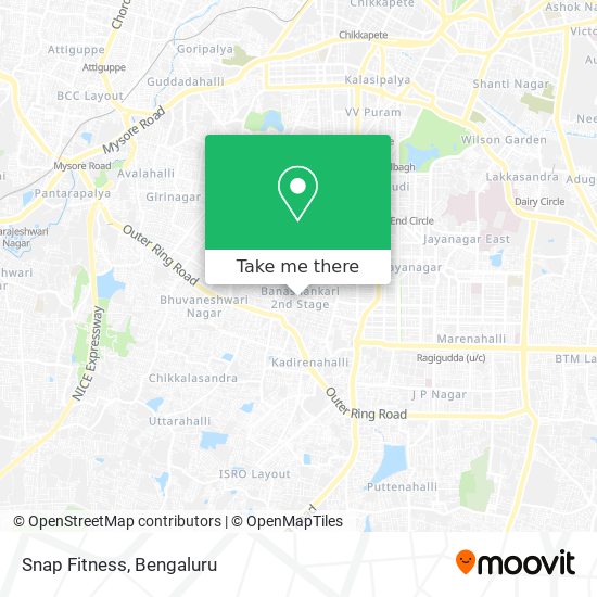 Snap Fitness map