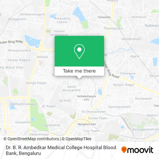 Dr. B. R. Ambedkar Medical College Hospital Blood Bank map