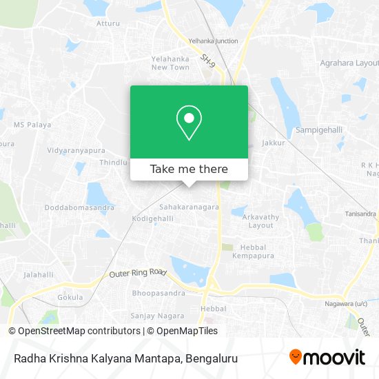 Radha Krishna Kalyana Mantapa map