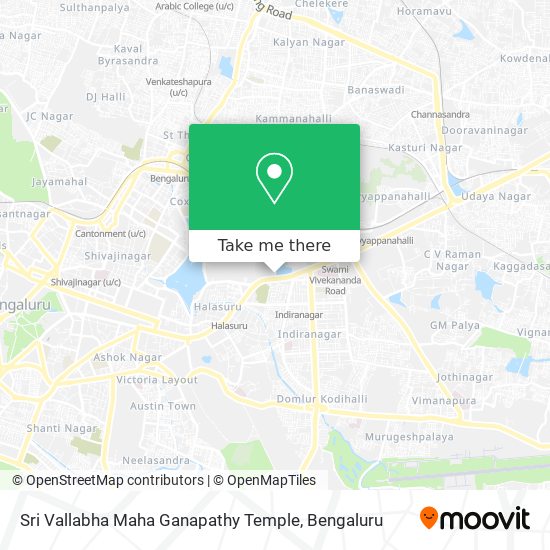 Sri Vallabha Maha Ganapathy Temple map