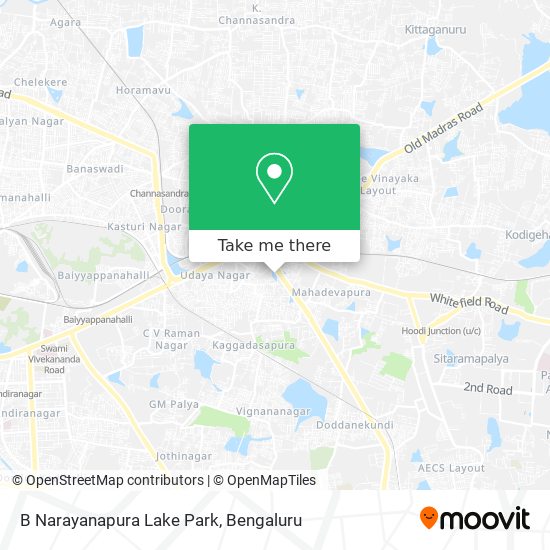 B Narayanapura Lake Park map