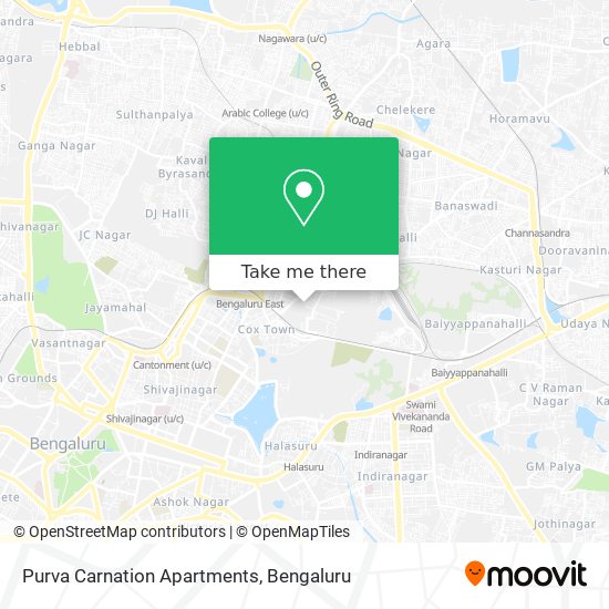 Purva Carnation Apartments map