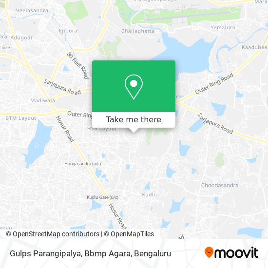 Gulps Parangipalya, Bbmp Agara map