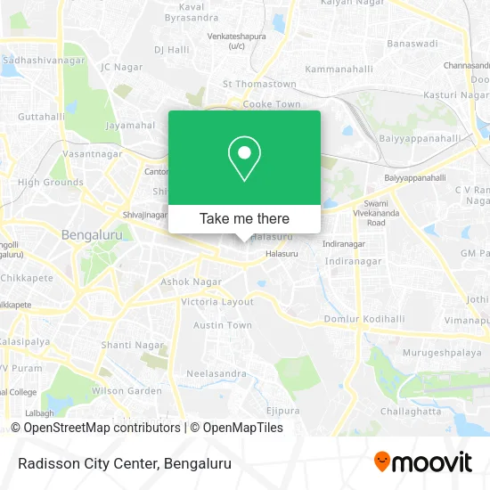 Radisson City Center map