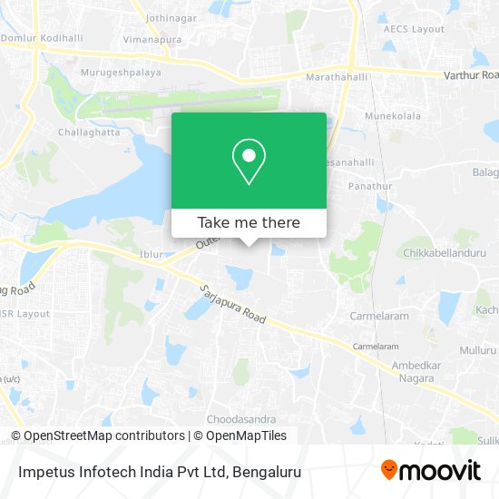 Impetus Infotech India Pvt Ltd map