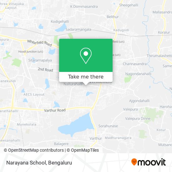 Narayana School map