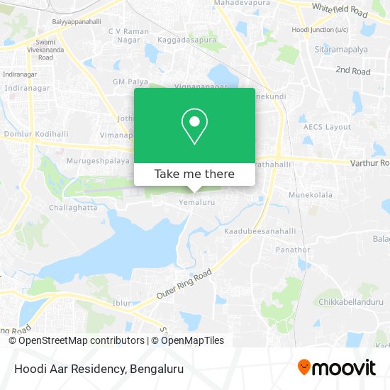 Hoodi Aar Residency map