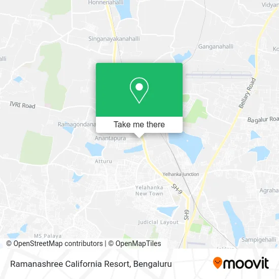 Ramanashree California Resort map