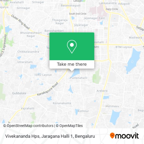 Vivekananda Hps, Jaragana Halli 1 map