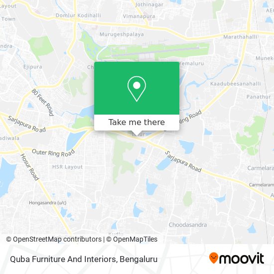 Quba Furniture And Interiors map