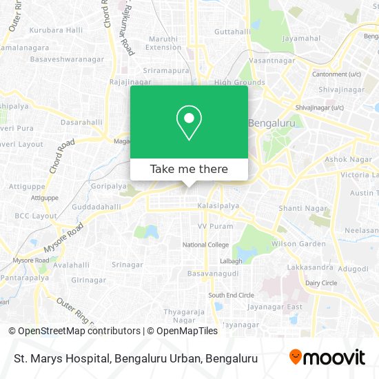 St. Marys Hospital, Bengaluru Urban map