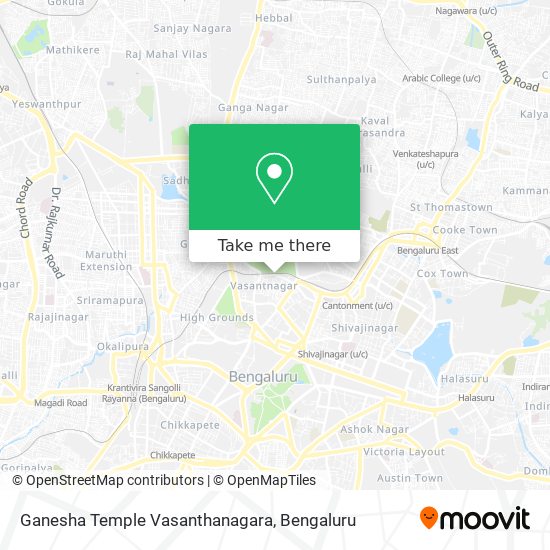 Ganesha Temple Vasanthanagara map