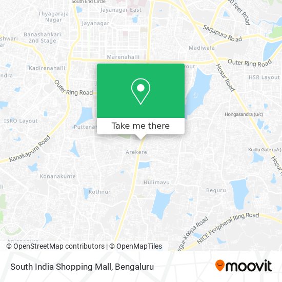 South India Shopping Mall map